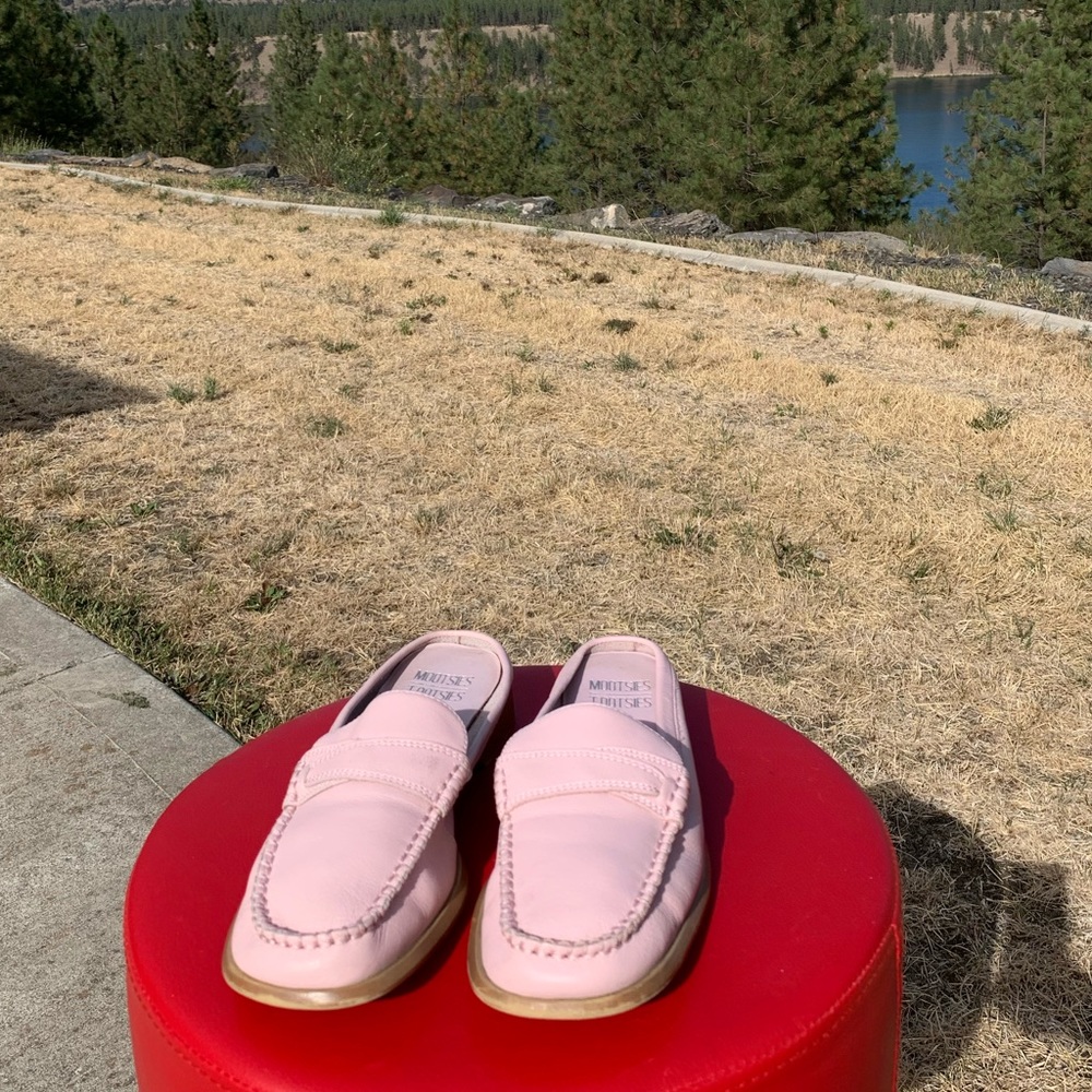Mootsies Tootsies pink mules